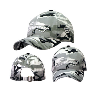 2006 Dale Earnhardt Jr Budweiser Camo Black/White cap